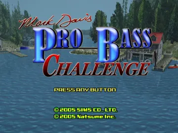 Mark Davis Pro Bass Challenge screen shot title